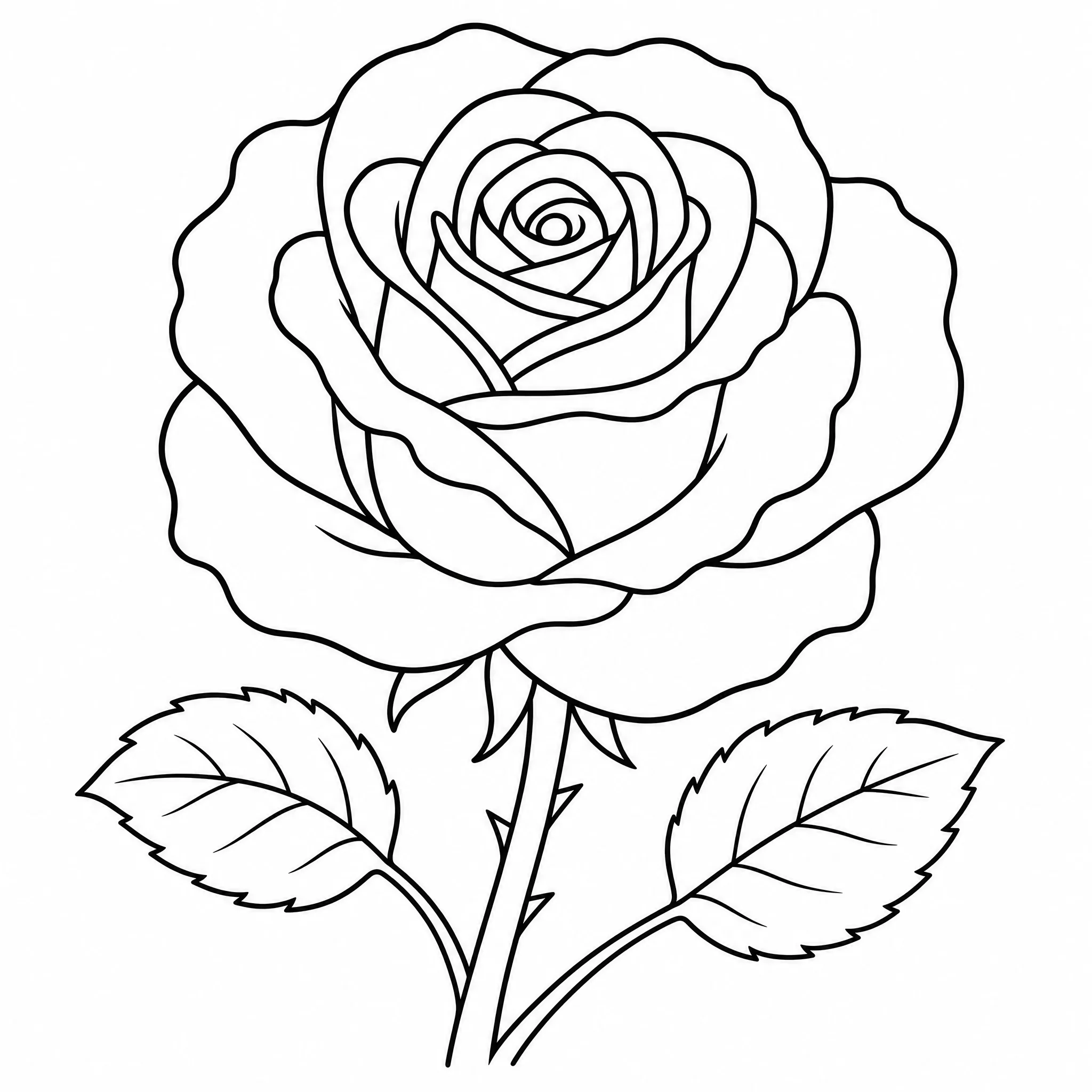 A picture of a flower turned into a printable coloring page